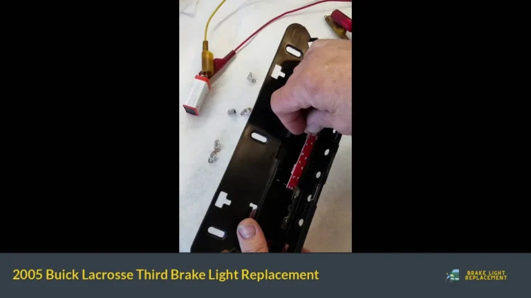 2005 Buick Lacrosse Third Brake Light Replacement