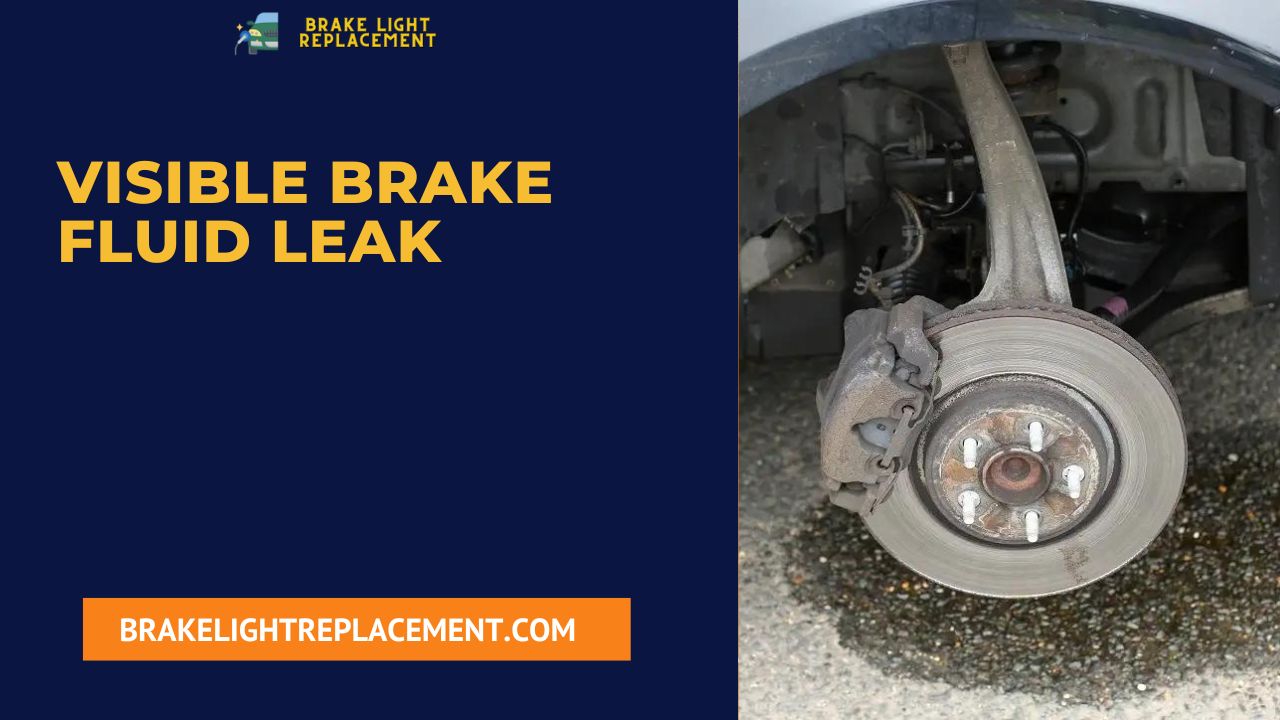 Visible Brake Fluid Leak