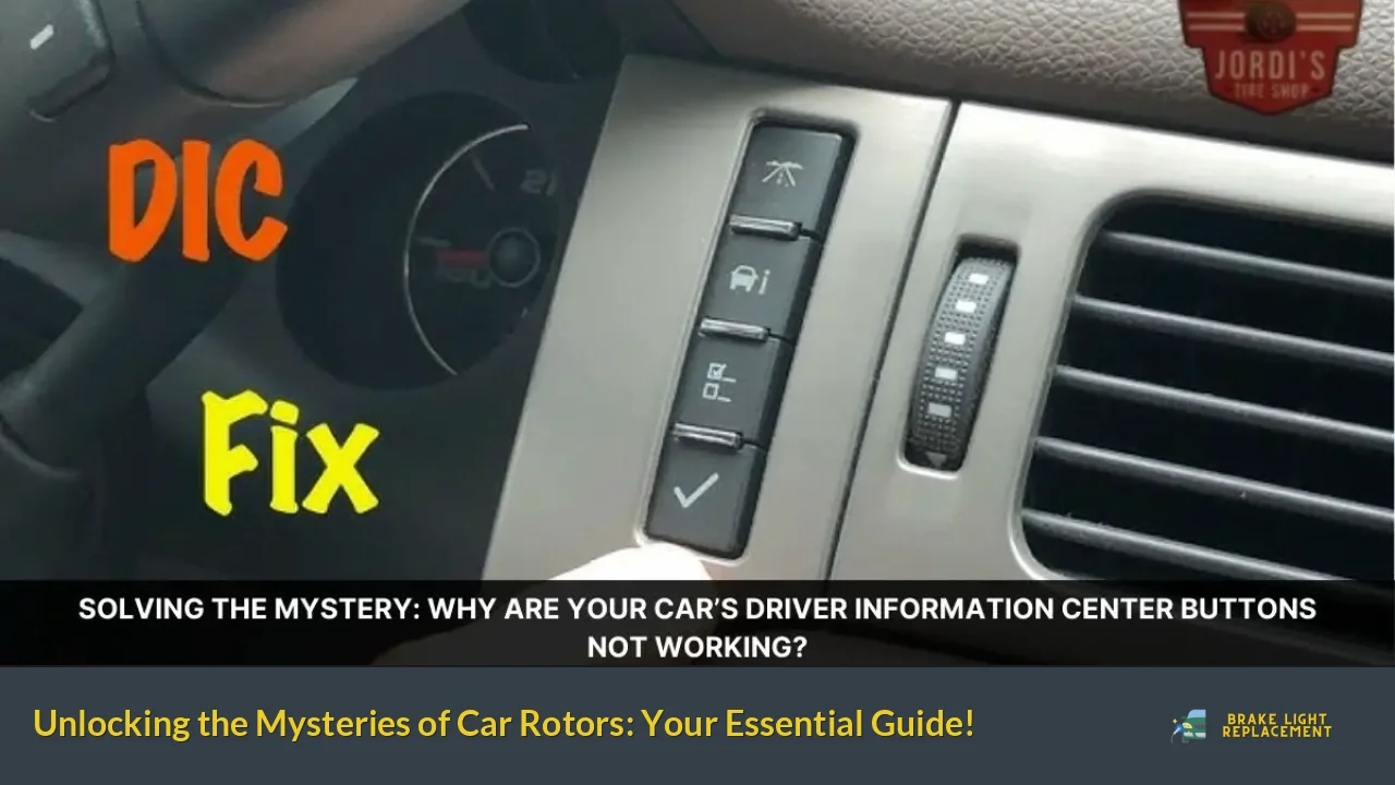 Unlocking the Mysteries of Car Rotors: Your Essential Guide!