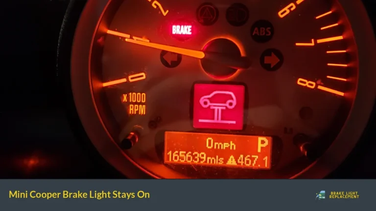 Mini Cooper Brake Light Stays On