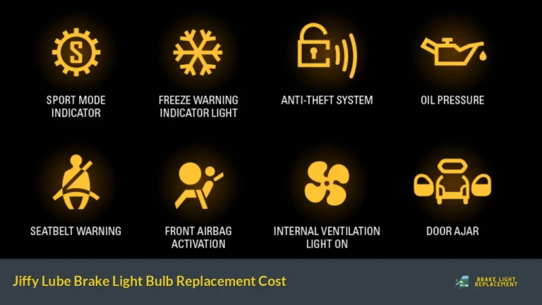 Jiffy Lube Brake Light Bulb Replacement Cost