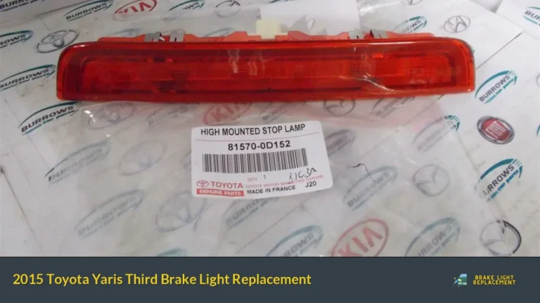 2015 Toyota Yaris Third Brake Light Replacement