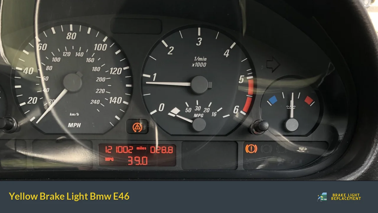 Yellow Brake Light Bmw E46