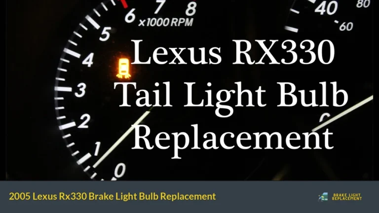 2005 Lexus Rx330 Brake Light Bulb Replacement