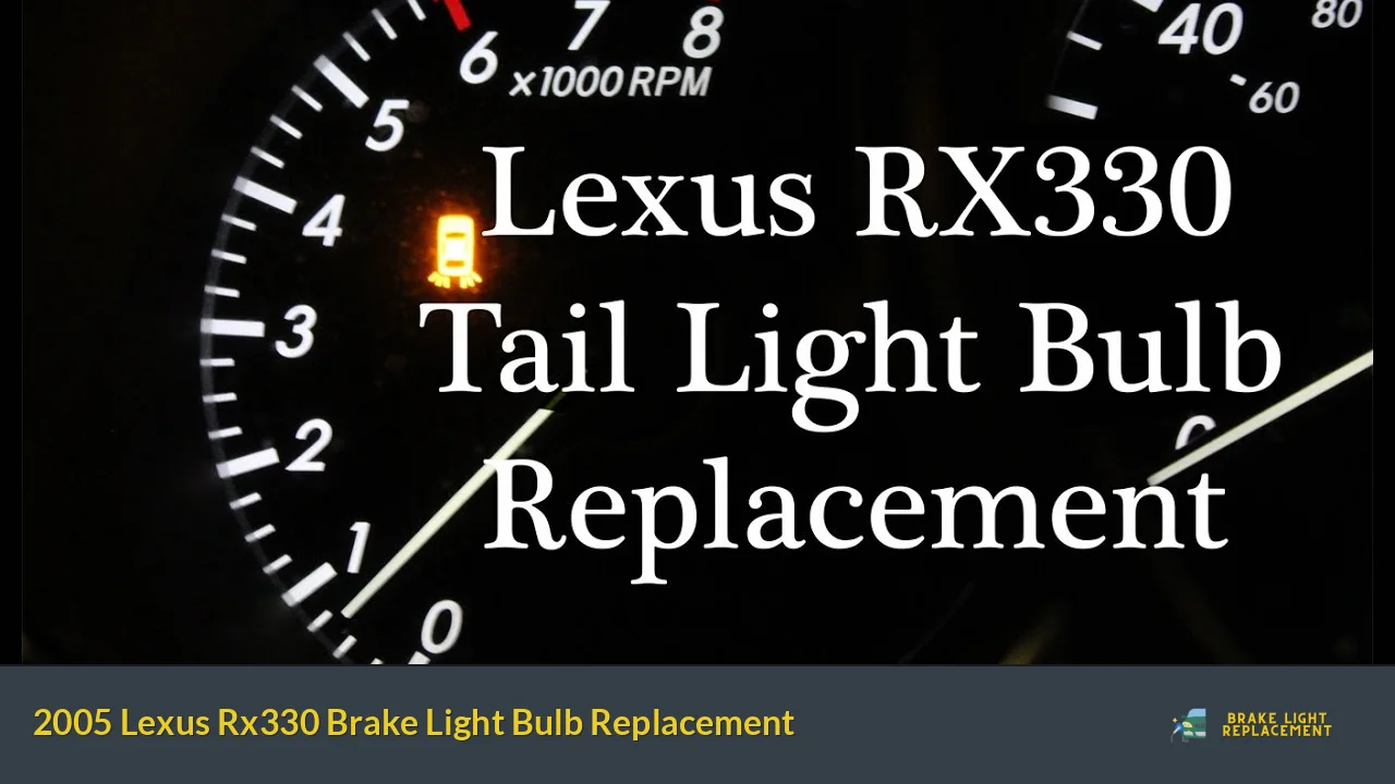 2005 Lexus Rx330 Brake Light Bulb Replacement