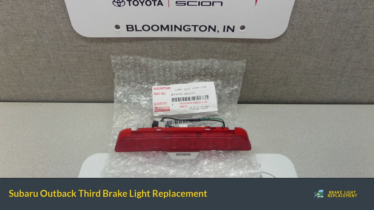 Subaru Outback Third Brake Light Replacement