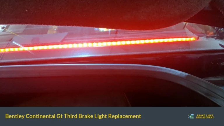 Bentley Continental Gt Third Brake Light Replacement