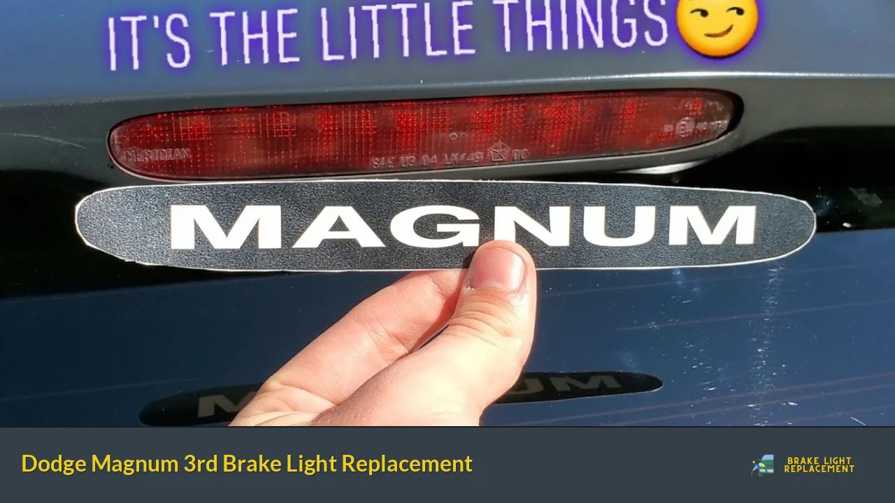 Dodge Magnum 3rd Brake Light Replacement