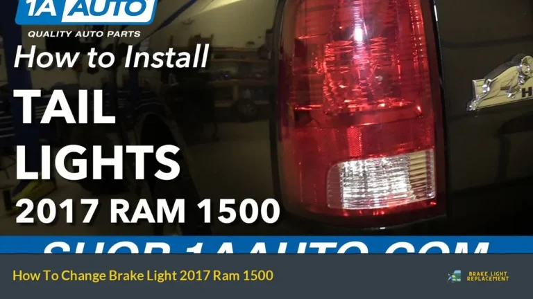 How To Change Brake Light 2017 Ram 1500