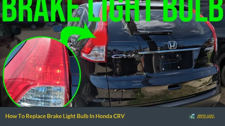 How To Replace Brake Light Bulb In Honda CRV