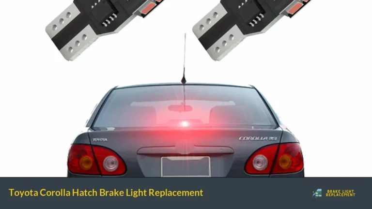 Toyota Corolla Hatch Brake Light Replacement