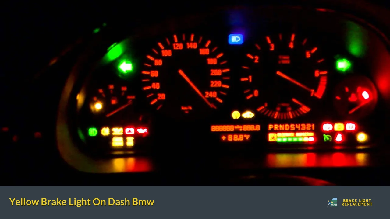 Yellow Brake Light On Dash Bmw